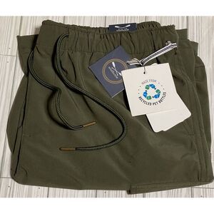 NWT men's Southcrew‎ Shorts Pull On Cargo Olive Green Size 32 Elastic Tie Waist